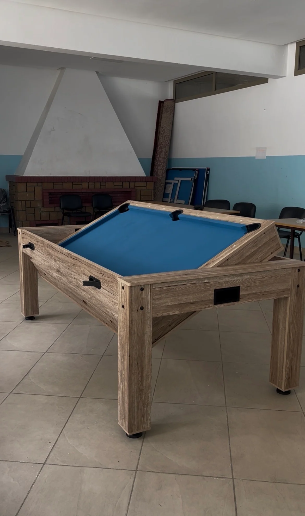 FORZA 4-en-1 Table Multi-Jeux (Billard, Air Hockey, Tennis de table + Plateau de table)